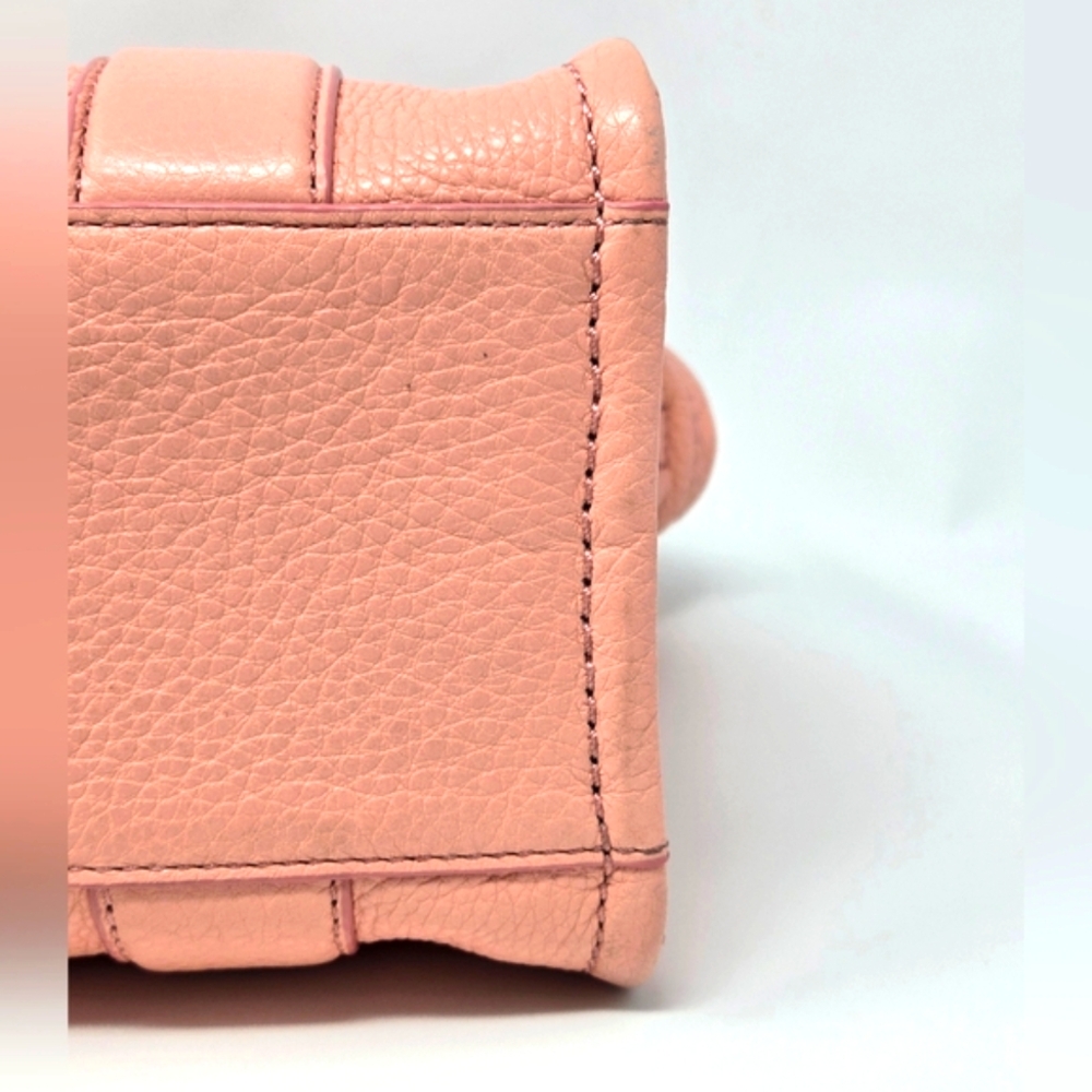 Marc Jacobs The Tote- Leather Small In Southern Peach with Gold Hardware - Picture 4 of 15